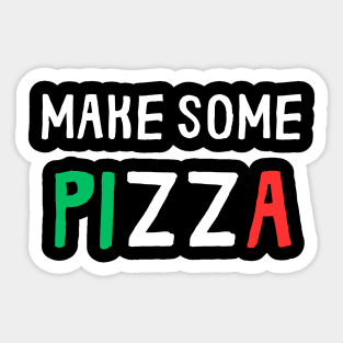 make some pizza italian flag Sticker